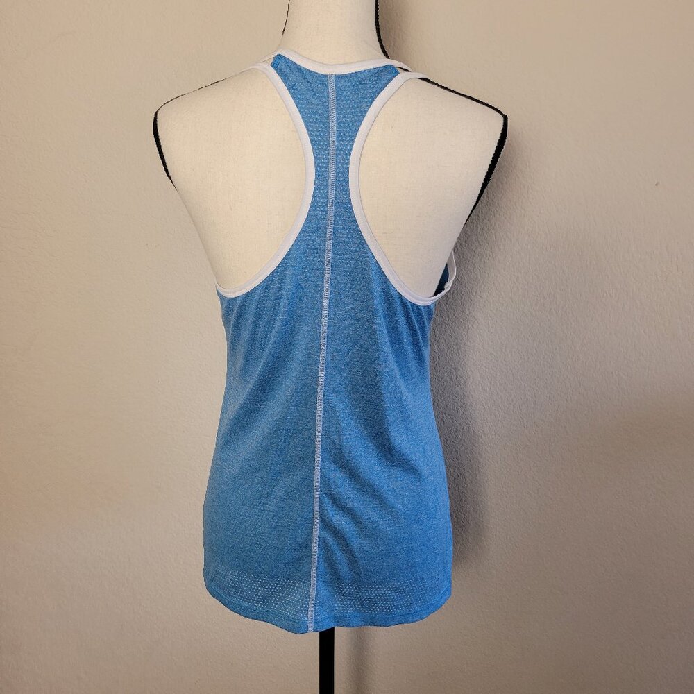 Champion Womens Racerback Tank Top Small Blue White Sleeveless Athletic - Picture 4 of 6